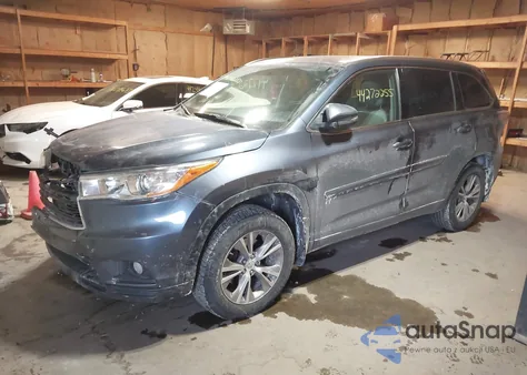 2014 Toyota Highlander Xle V6 from USA, damaged, VIN 5TDJKRFH9ES066986